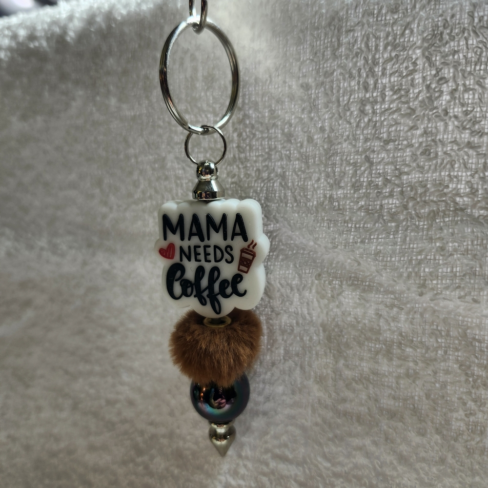 Mama Needs Coffee Keychain